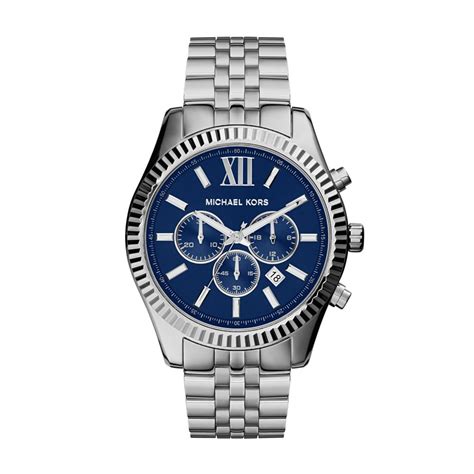 michael kors watch blue face.